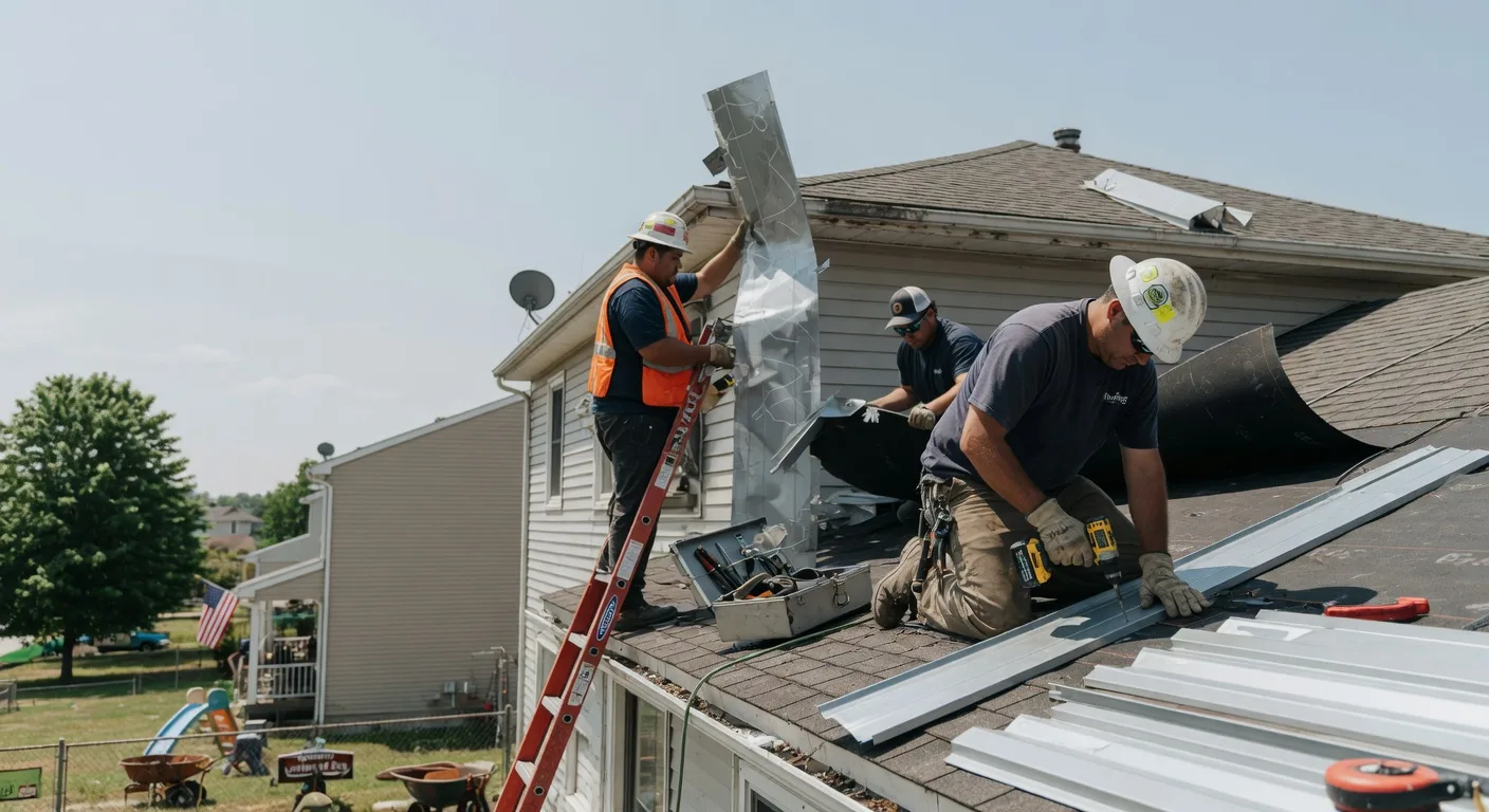 Storm Damage Metal Roof Repair in Montpelier Station, VA